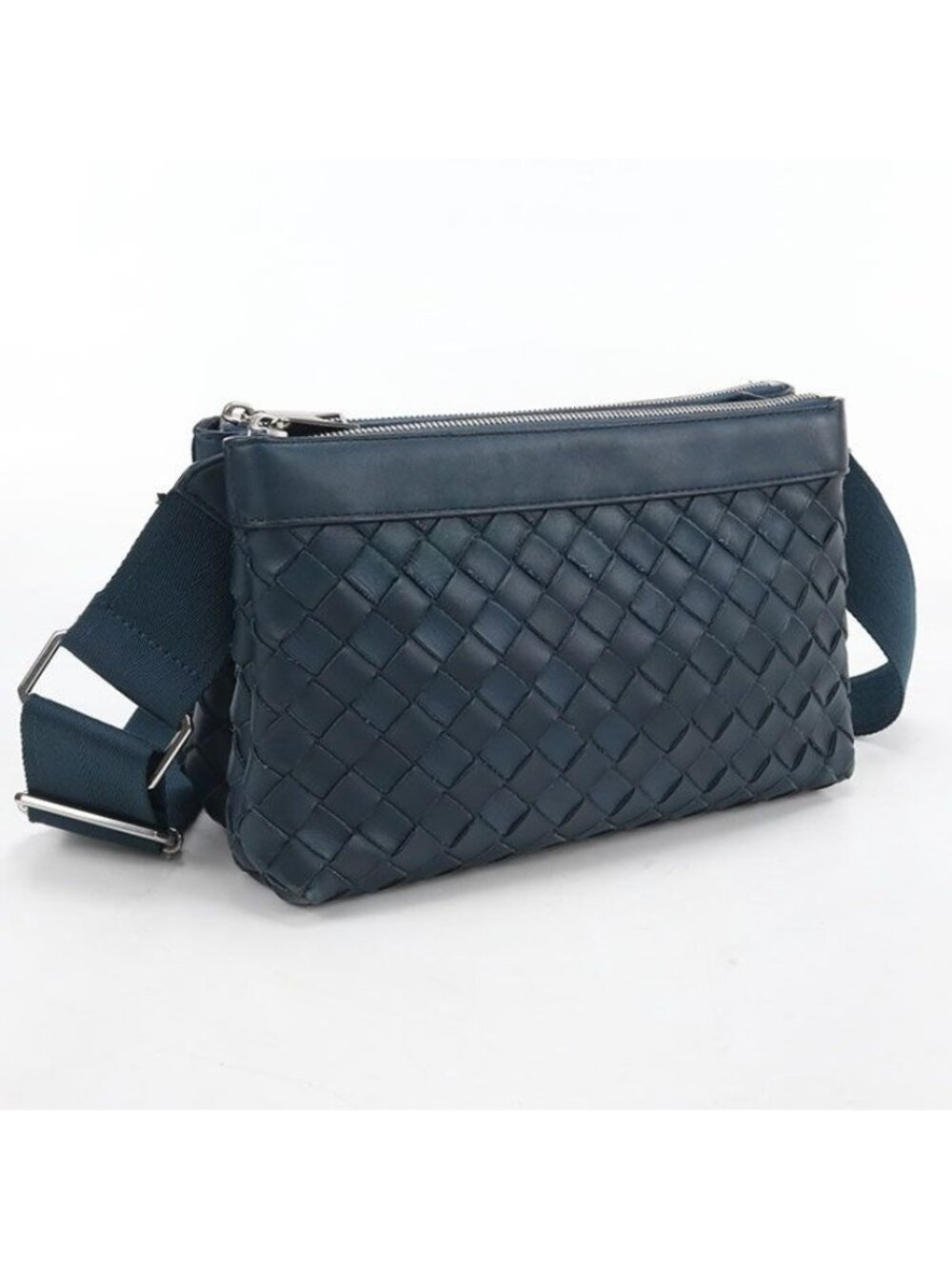Bottega Veneta Intrecciato Crossbody Shoulder Bag Leather
